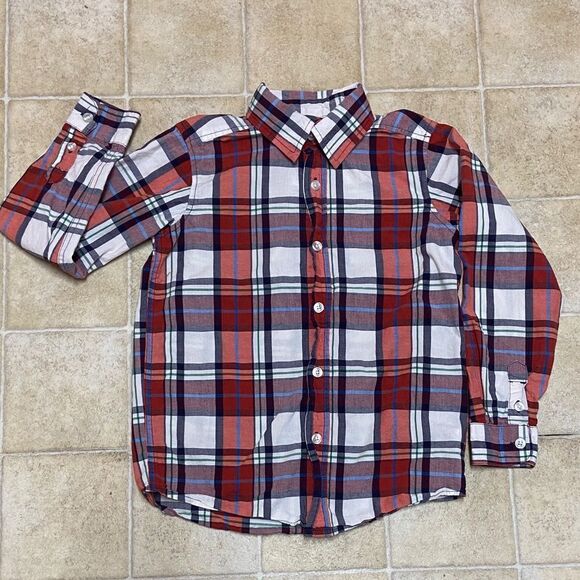 Place Other - 10/$50 Place Est.1989 Kids Vibrant Plaid Button-Down Shirt Size M 7/8